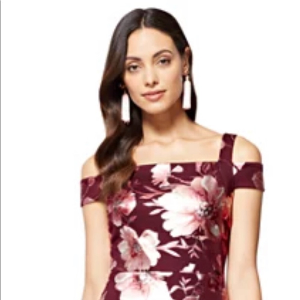 New York and Company Floral sheath Dress size xs